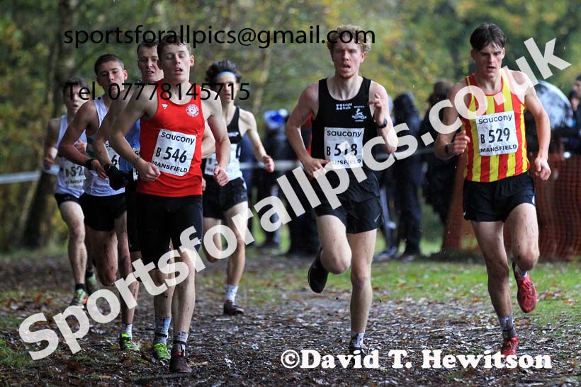 Junior Mens 2023 National Cross Country Relays, Berry Hill Park, Mansfield.  Photo: David T. Hewitson/Sports for All Pics